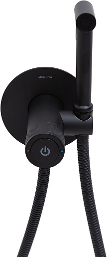 Allen Brau Смеситель с гигиеническим душем Liberty 5.33005-31 (с внутренней частью) черный матовый – фотография-6